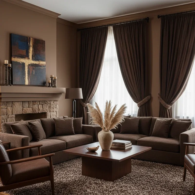 Dark Brown Living Room Ideas