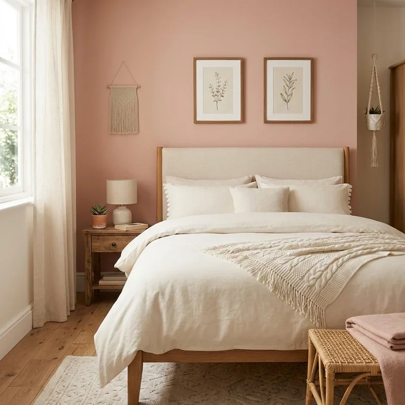 Pink and Cream Bedroom Ideas