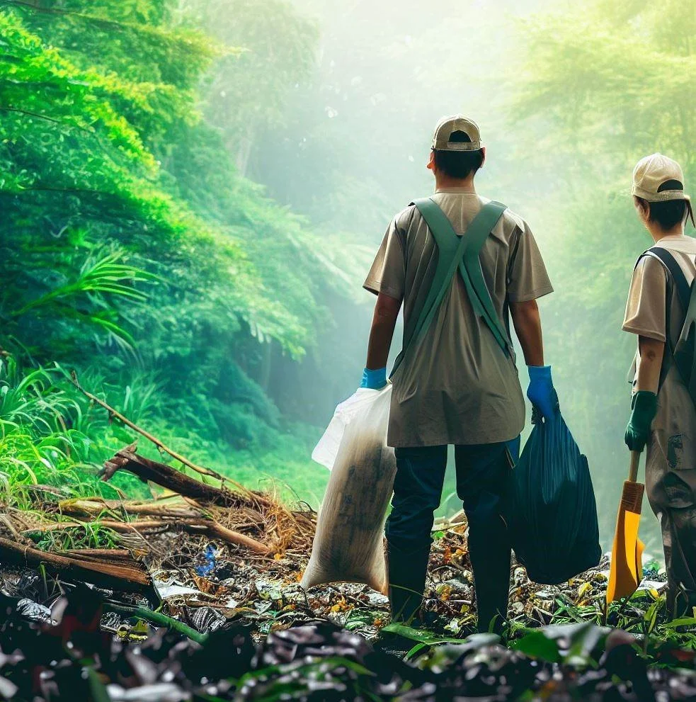 Conservationists preserving the environment