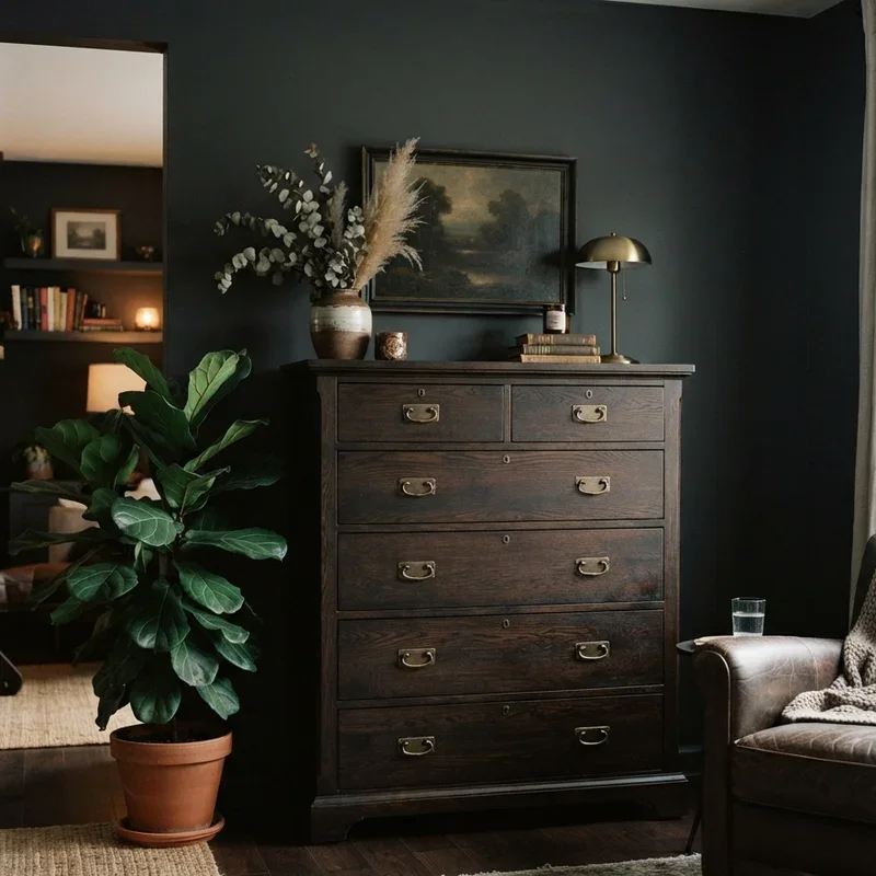 Tall Dresser in Living Room Ideas