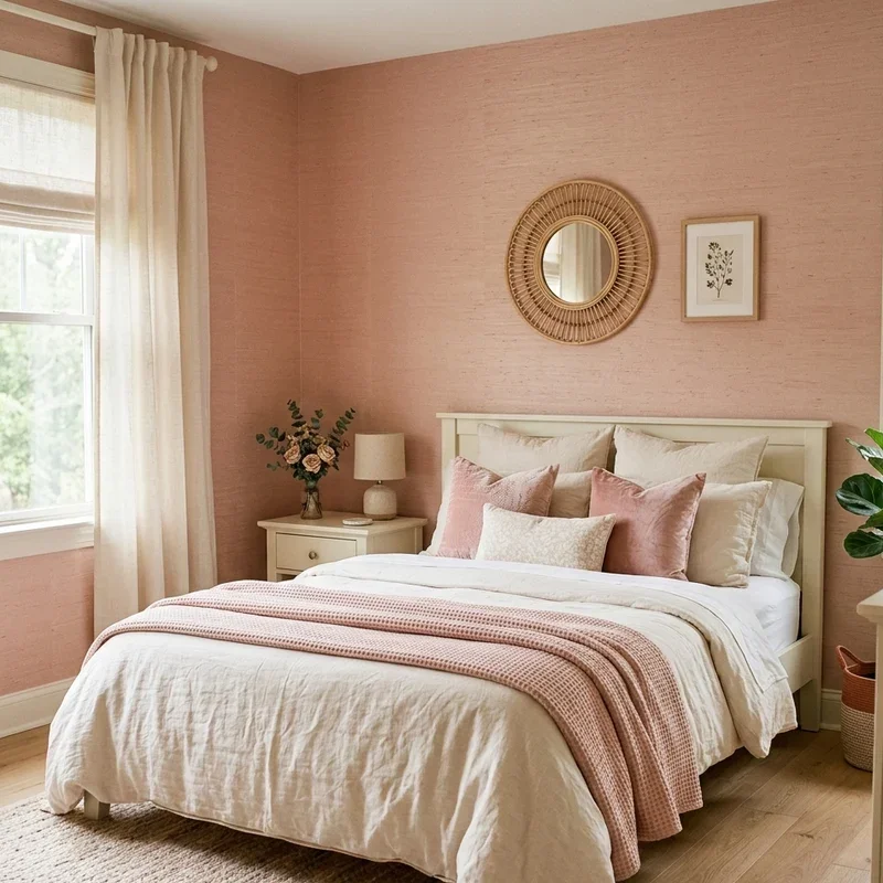 Pink and Cream Bedroom Ideas