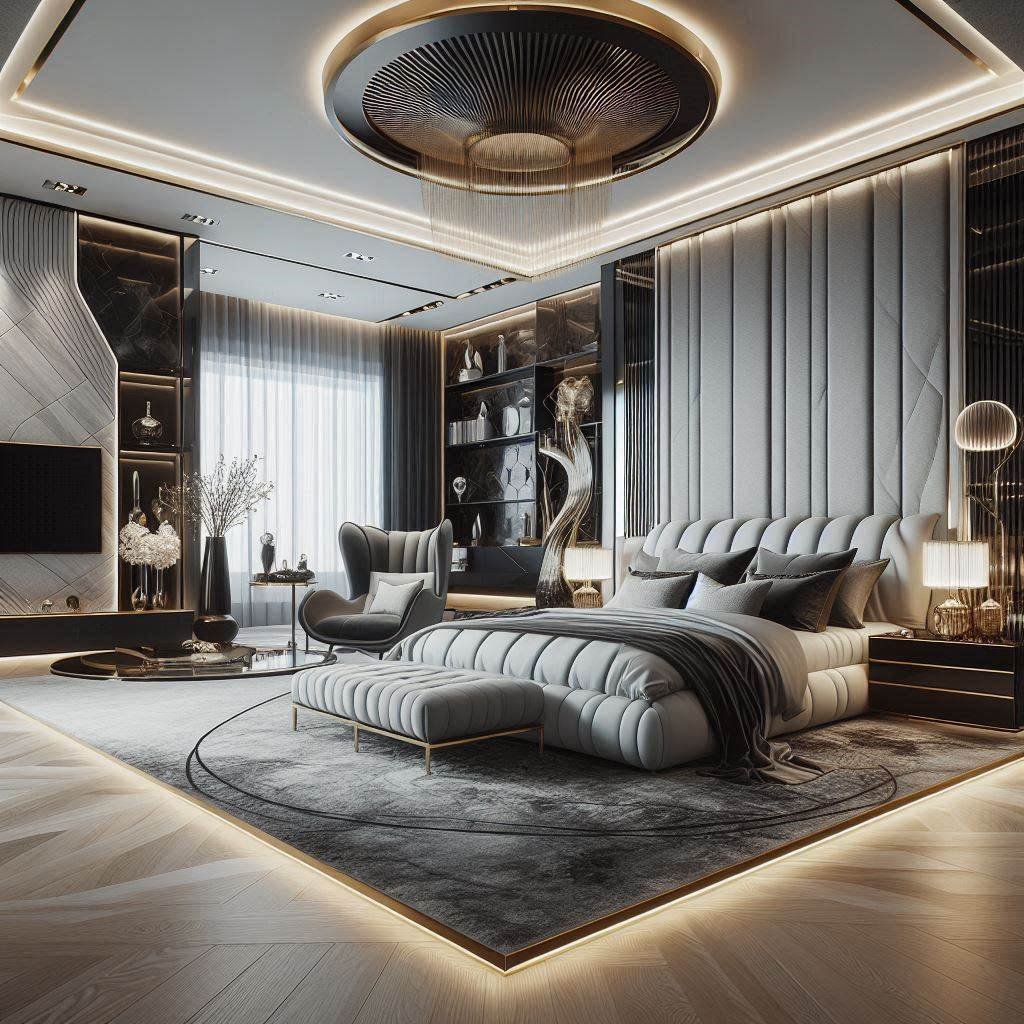 Modern bedroom accents sale