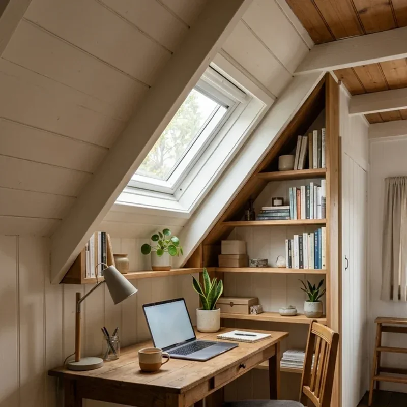 Small Attic Office Ideas