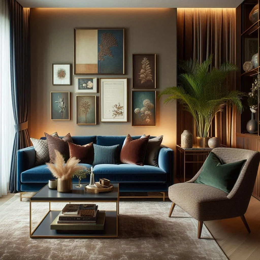15 Blue And Brown Living Room Ideas For A Warm Look