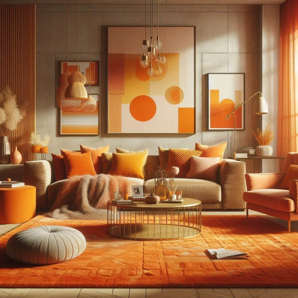 15 Orange Living Room Ideas for a Bold Statement