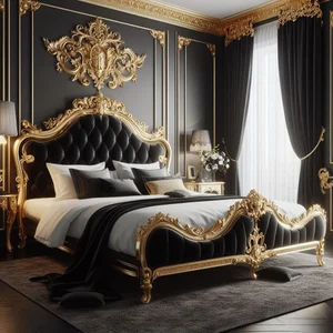 Black And Gold Bedroom Printables 8x10