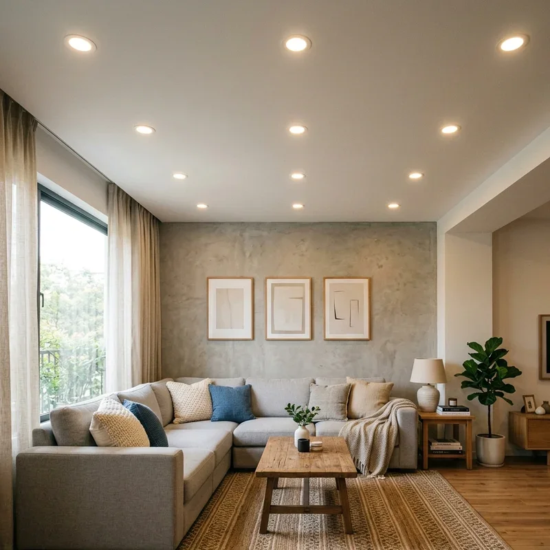 Low Ceiling Modern Living Room Lighting Ideas