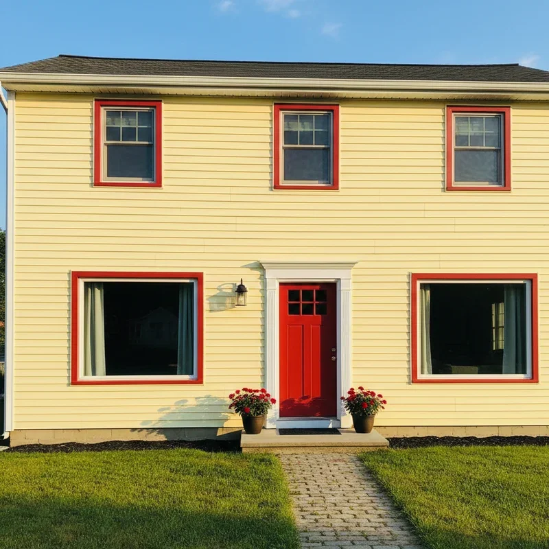 Yellow Siding House Ideas