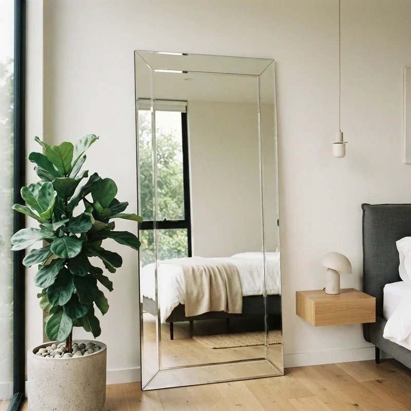 Bedroom Floor Mirror Decorating Ideas
