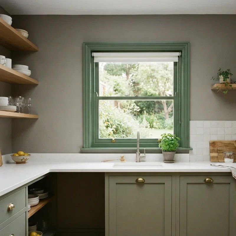 Green and Gray Kitchen Ideas
