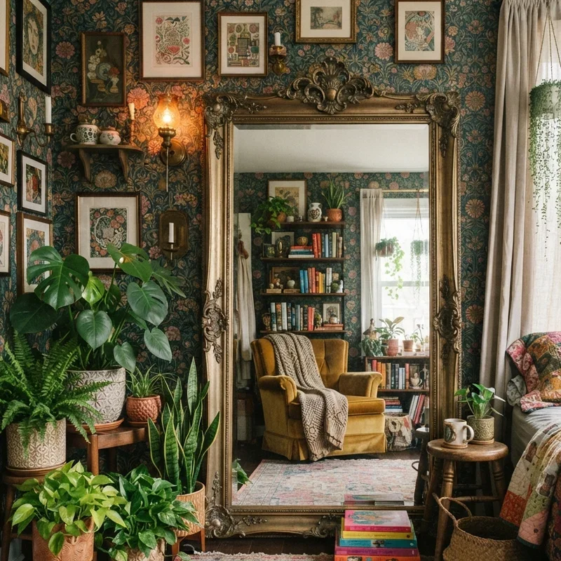 Bedroom Floor Mirror Decorating Ideas
