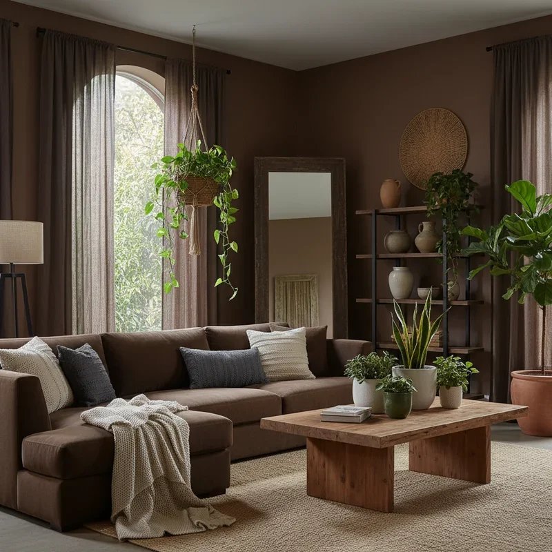 Dark Brown Living Room Ideas