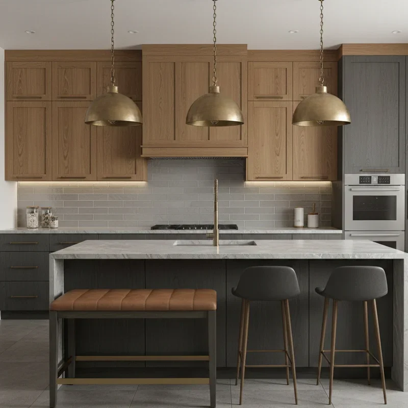 Grey and Brown Kitchen Ideas