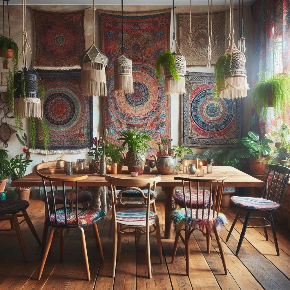 15 Chic Boho Dining Room Ideas for Eclectic Style