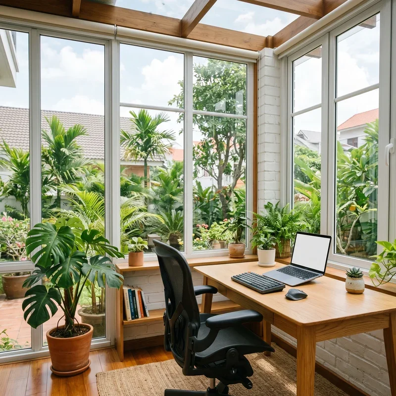 Sun Room Office Ideas