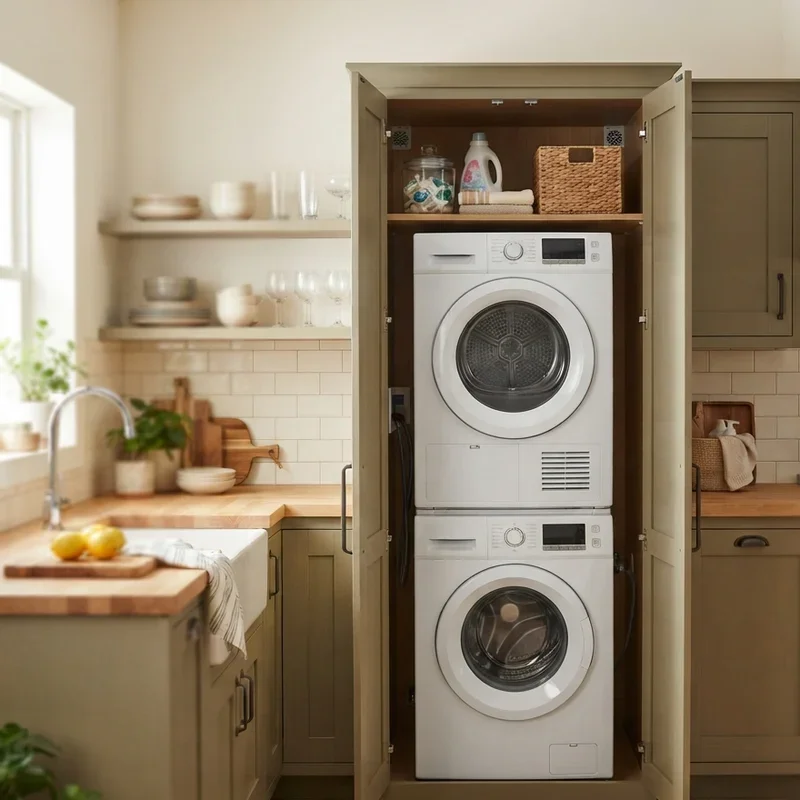 Washing Machine in Kitchen Ideas