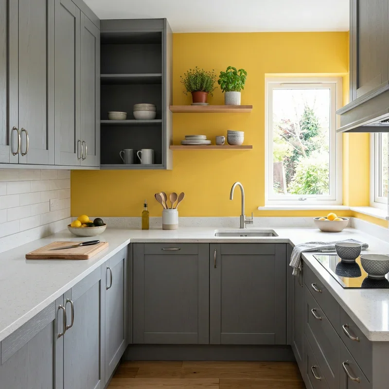 Gray and Yellow Kitchen Ideas