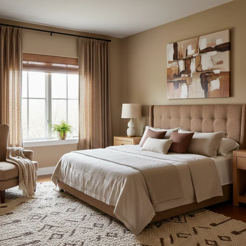 Beige and Brown Bedroom Ideas