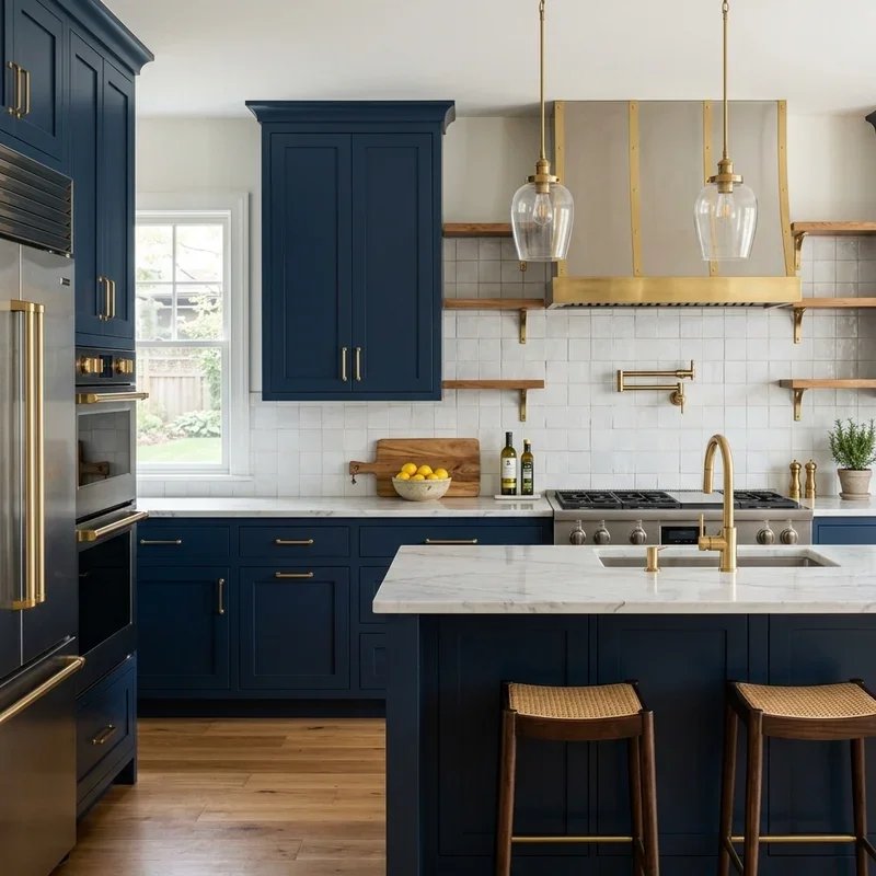 Blue and Gold Kitchen Ideas