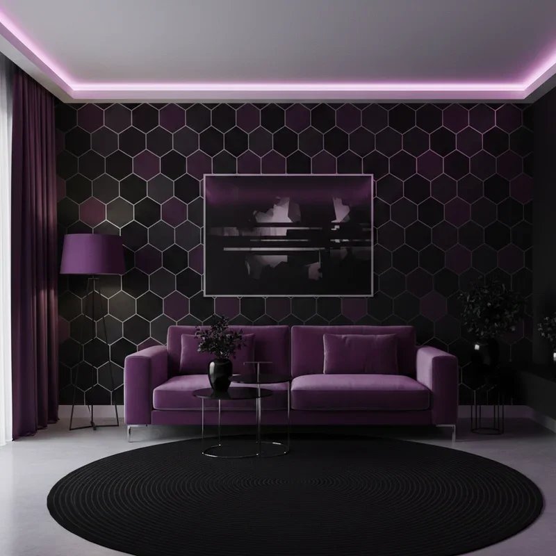 Black and Purple Room Ideas