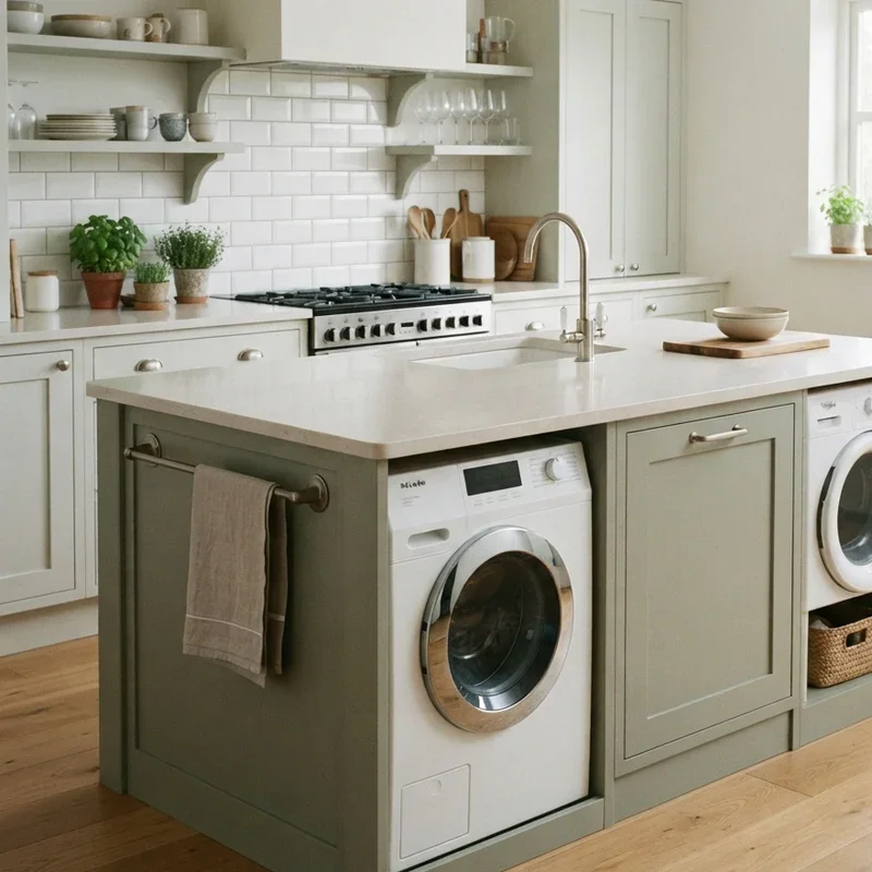 Washing Machine in Kitchen Ideas