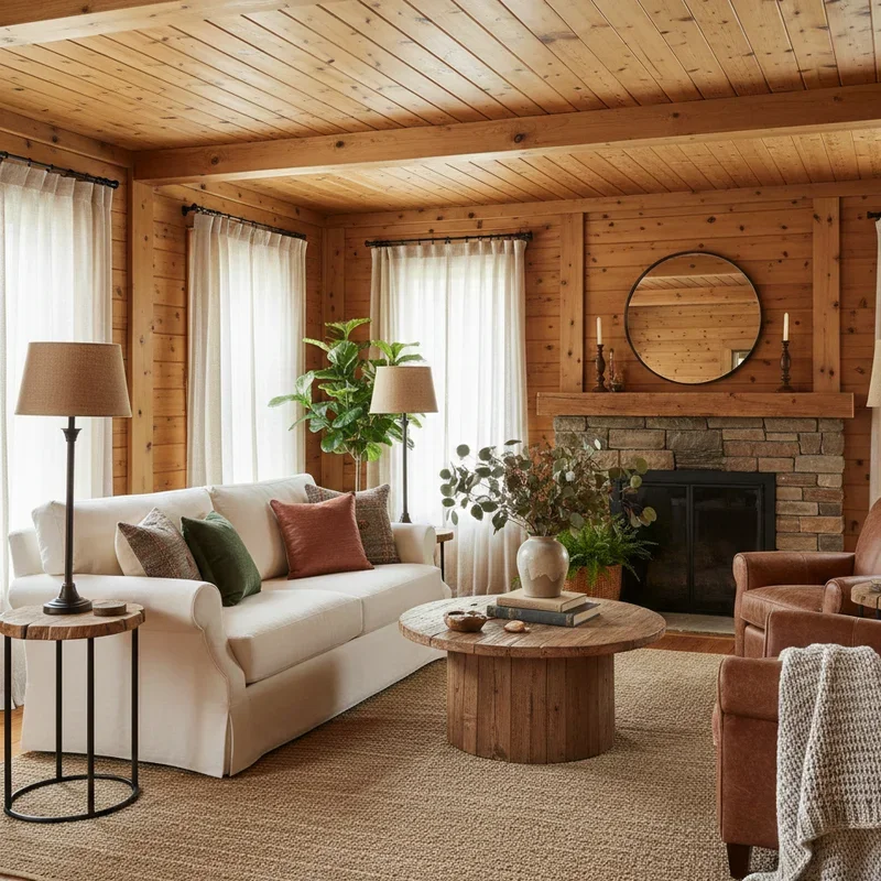 Knotty Pine Living Room Ideas