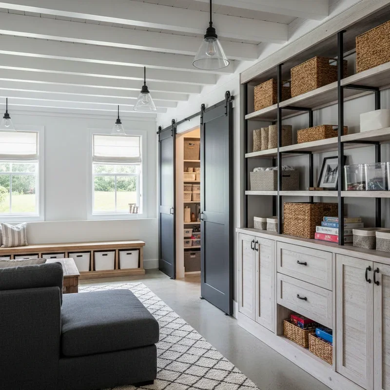 Modern Farmhouse Basement Ideas