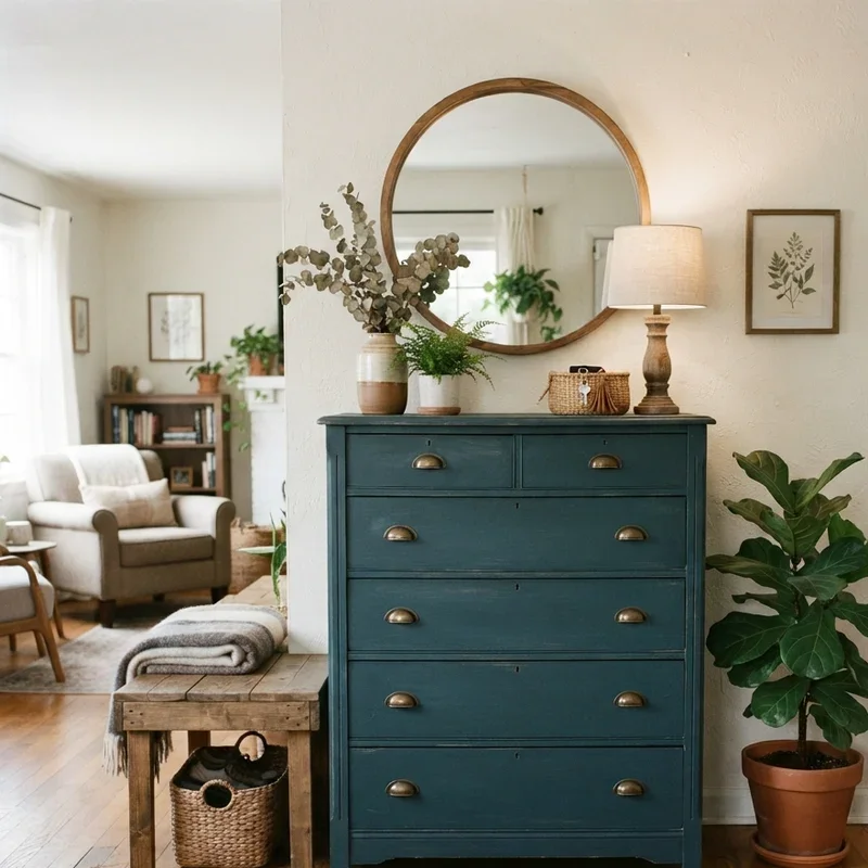 Tall Dresser in Living Room Ideas