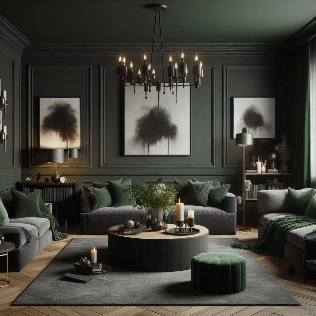 15 Dark Green Living Room Ideas for Cozy Elegance