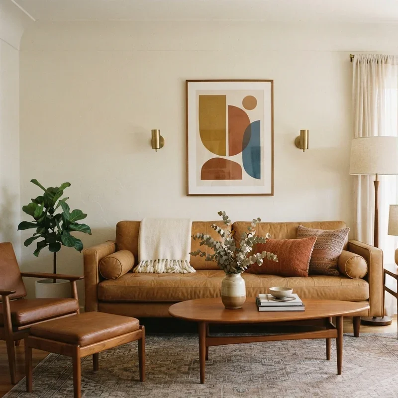 Tan Leather Sofa Living Room Ideas