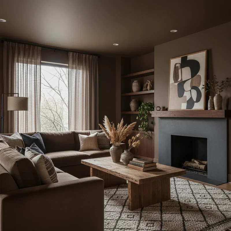 15 Dark Brown Living Room Ideas for Modern Comfort