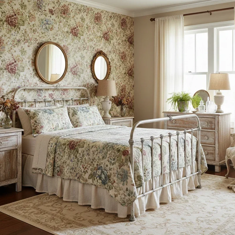 Vintage Floral Bedroom Ideas