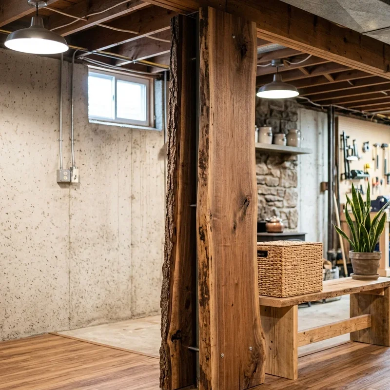 Basement Pole Ideas