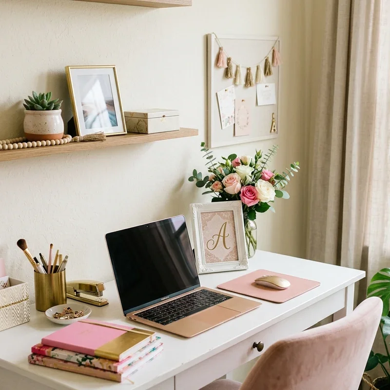 Girly Home Office Ideas