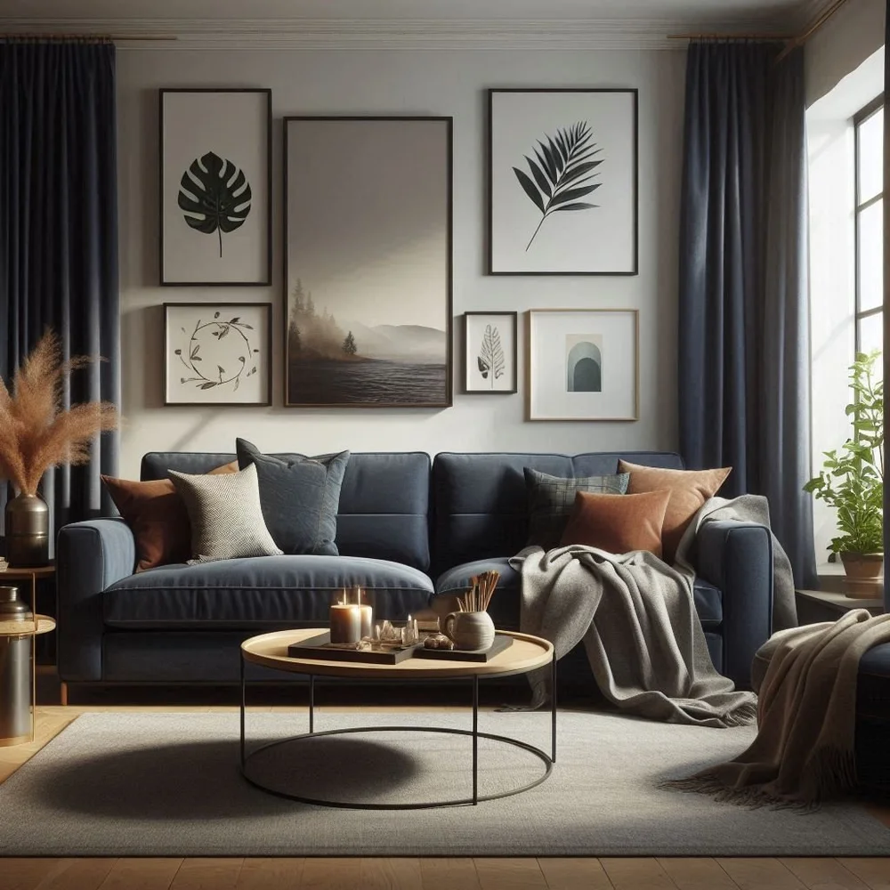 15 Blue and Brown Living Room Ideas for a Warm Look