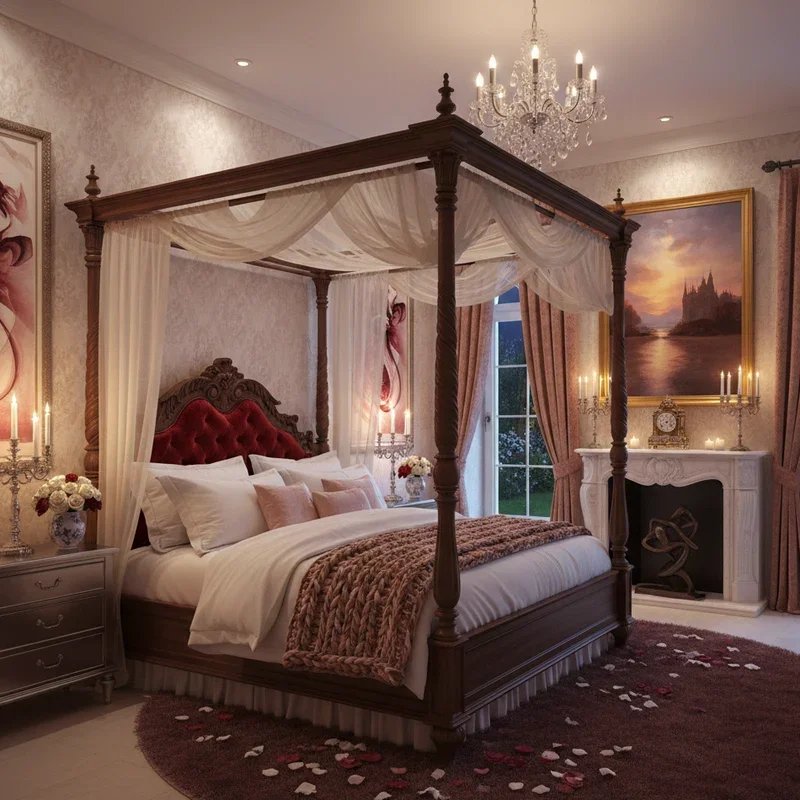 Romantic King Size Bedroom Ideas