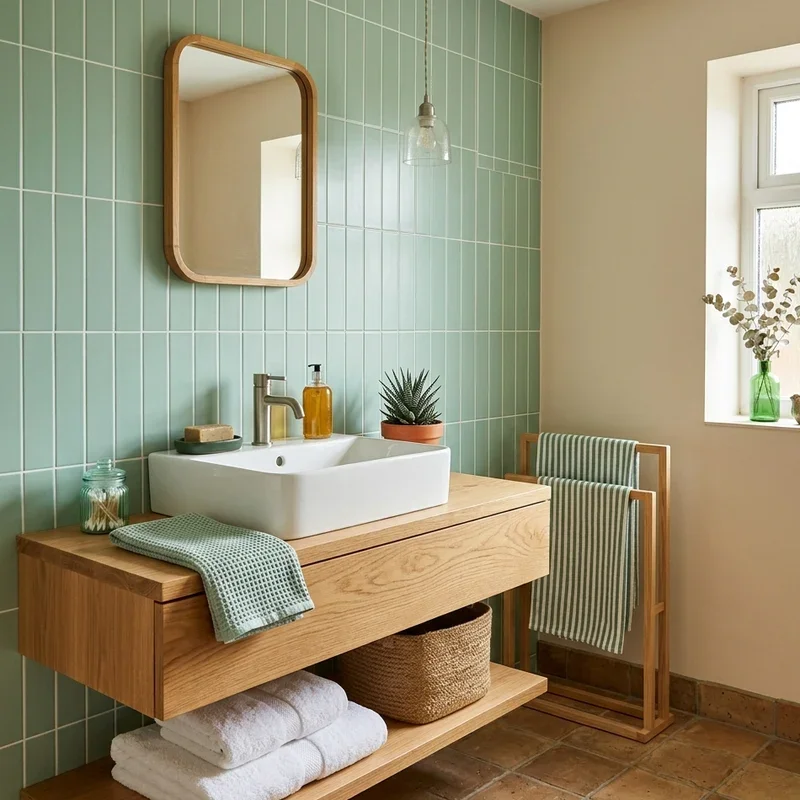 Green and Brown Bathroom Ideas