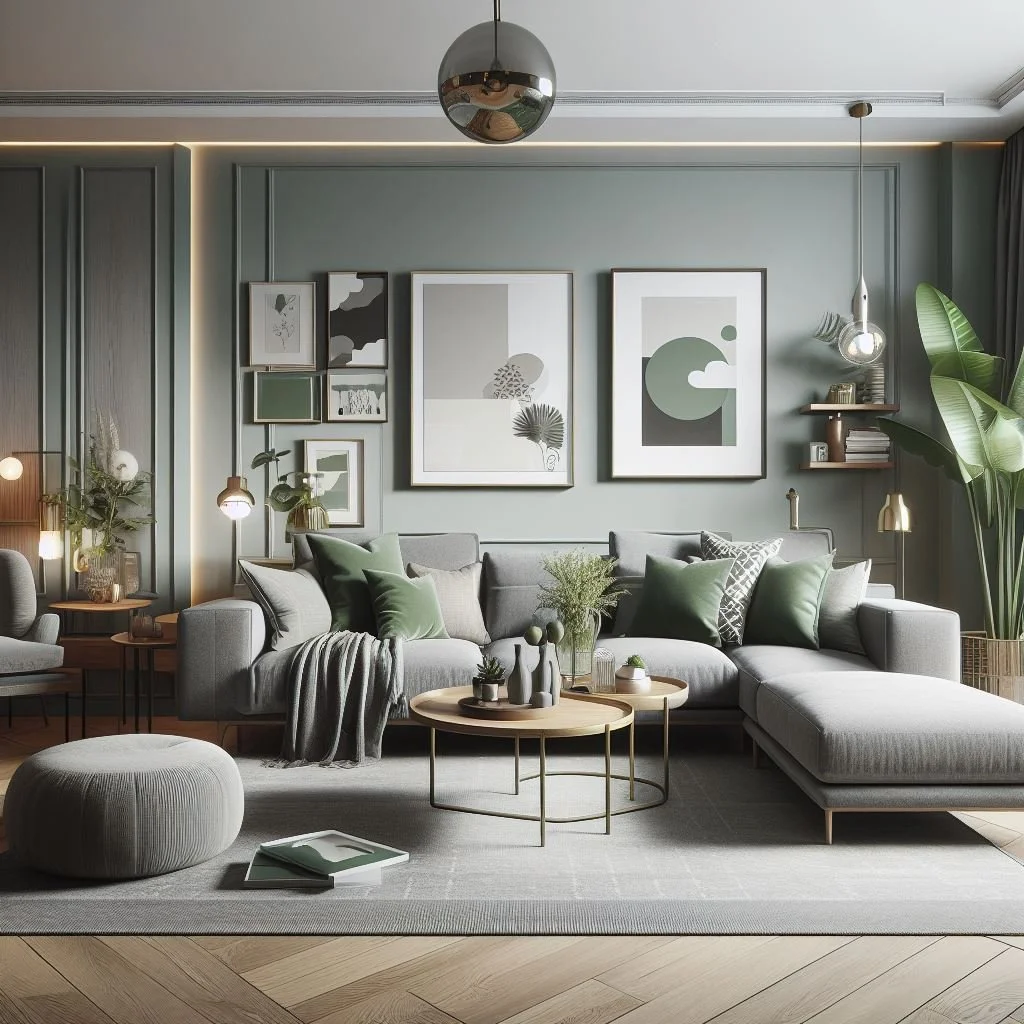 15 Stunning Grey and Sage Green Living Room Ideas