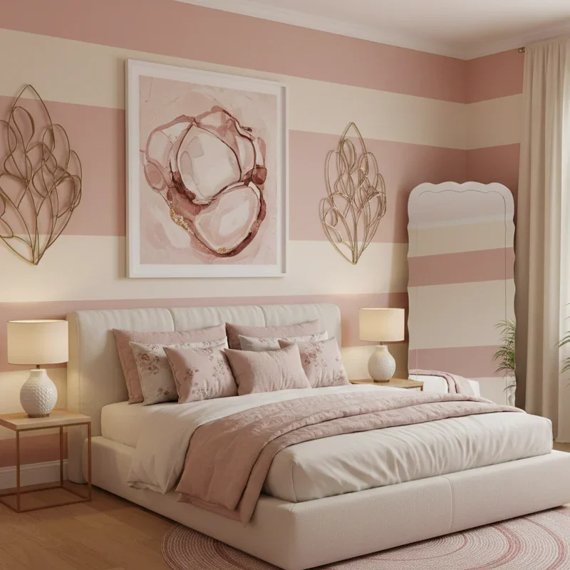Pink and Cream Bedroom Ideas