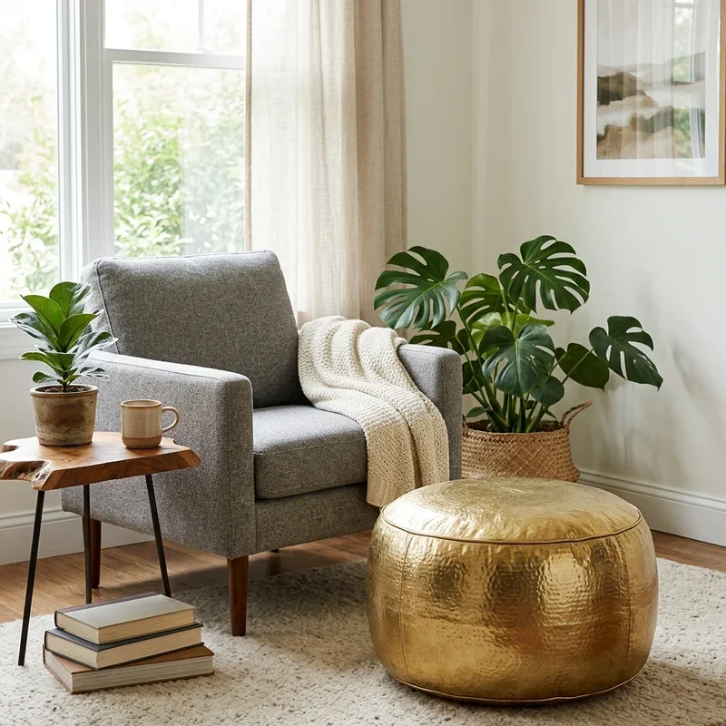 Pouf Living Room Ideas