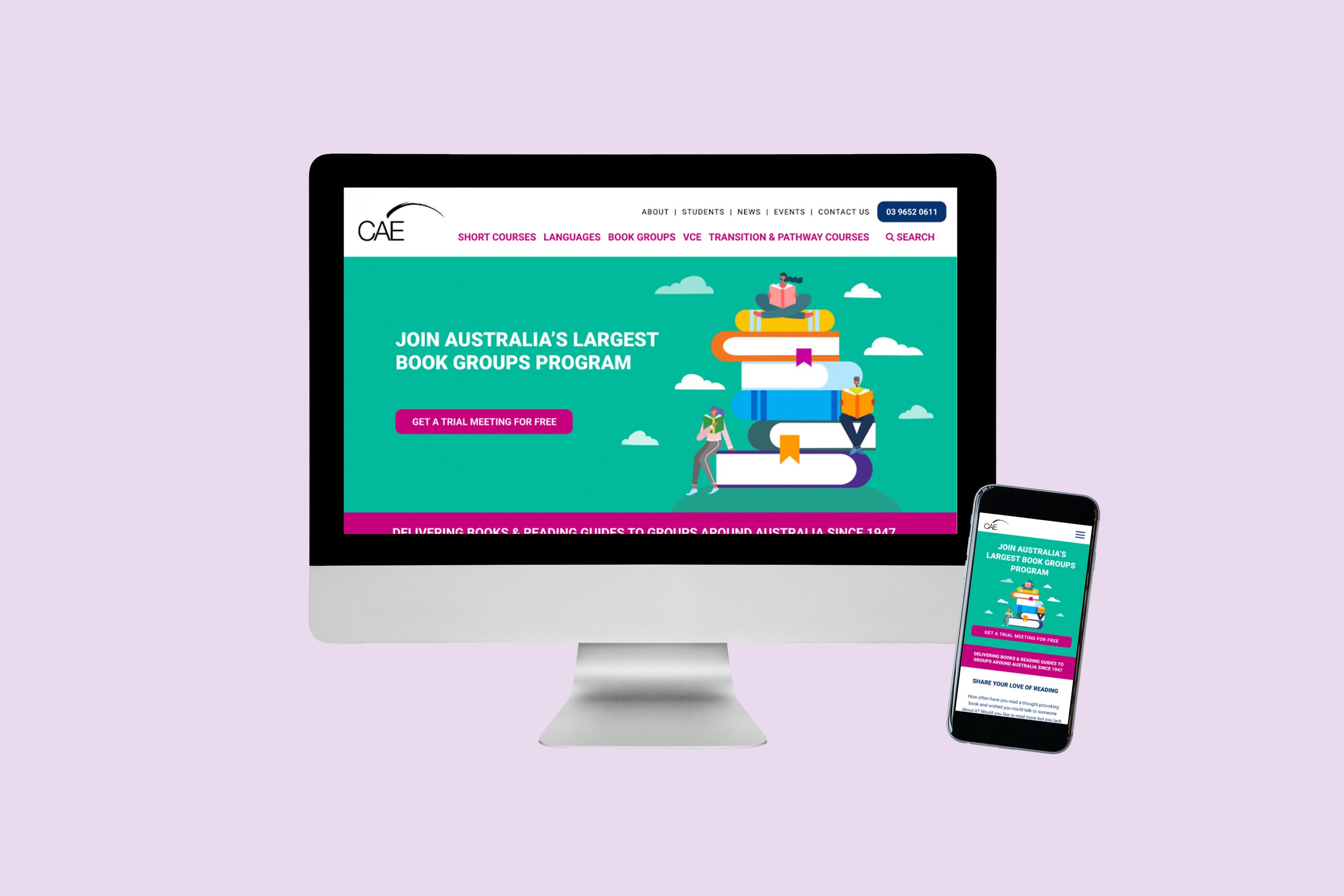 UI Design Bookgroups Website