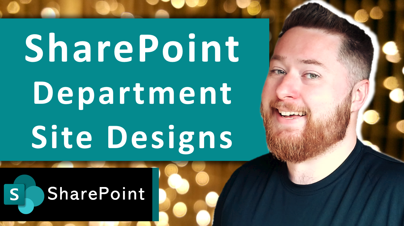 SharePoint site designs for departments