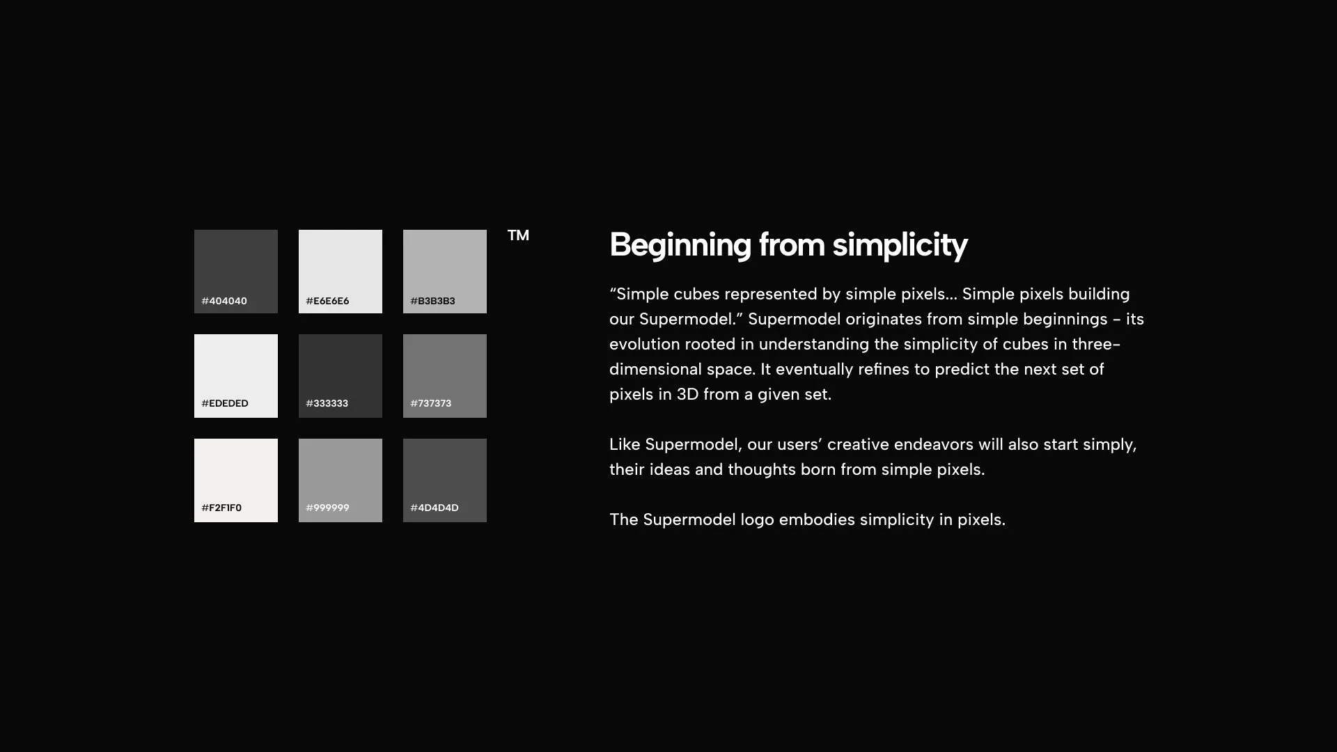Brand Narrative - "Simple Pixels"