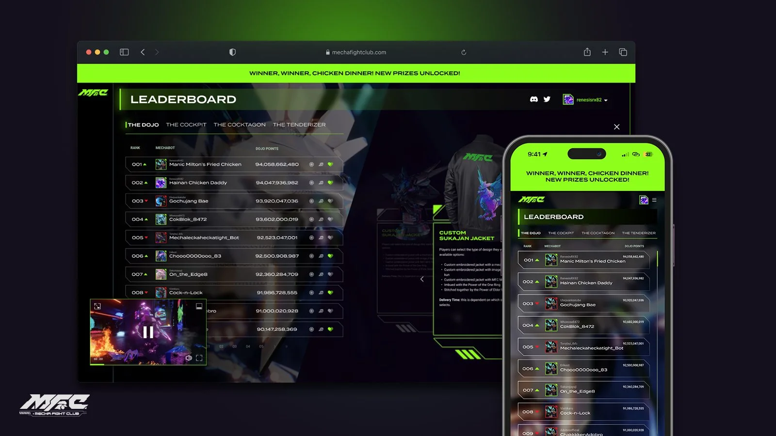 Game UX/UI Design: Responsive Leaderboard & Prize Checkout Flow