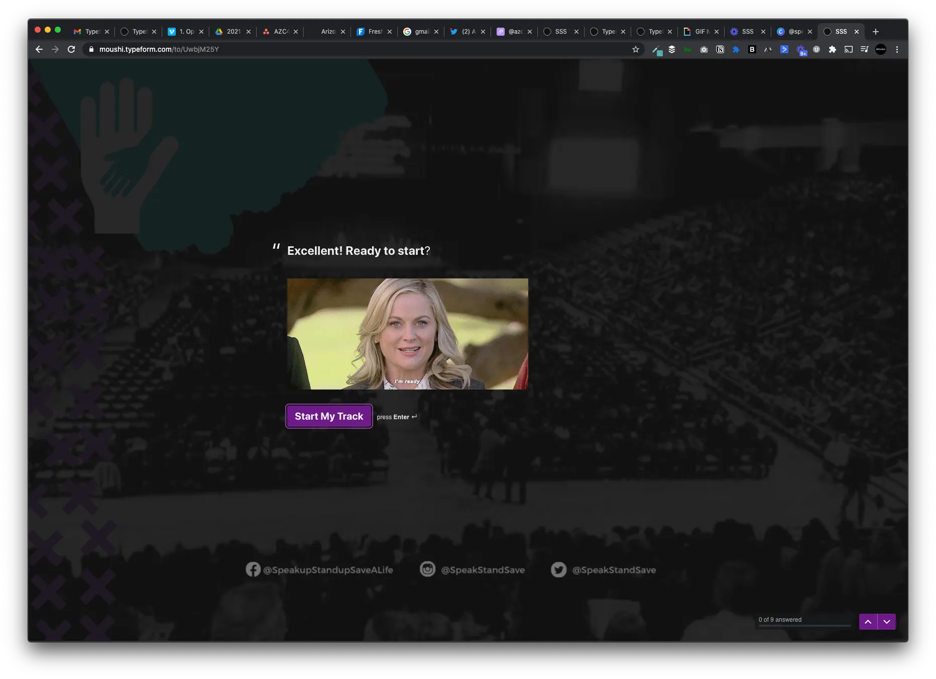 Gif of amy poehler saying "ready to start?"