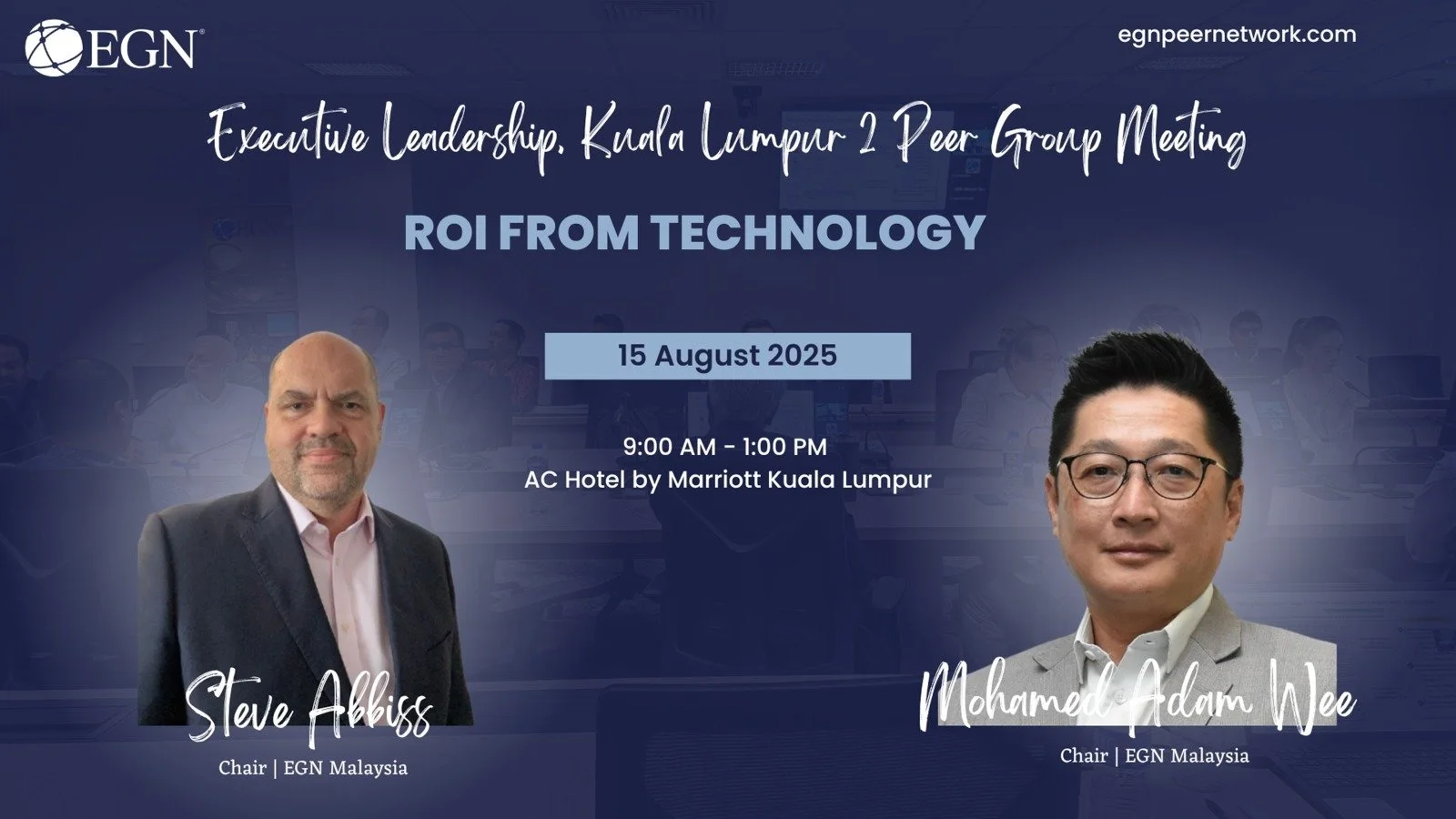 Upcoming Meeting: ROI from Technology