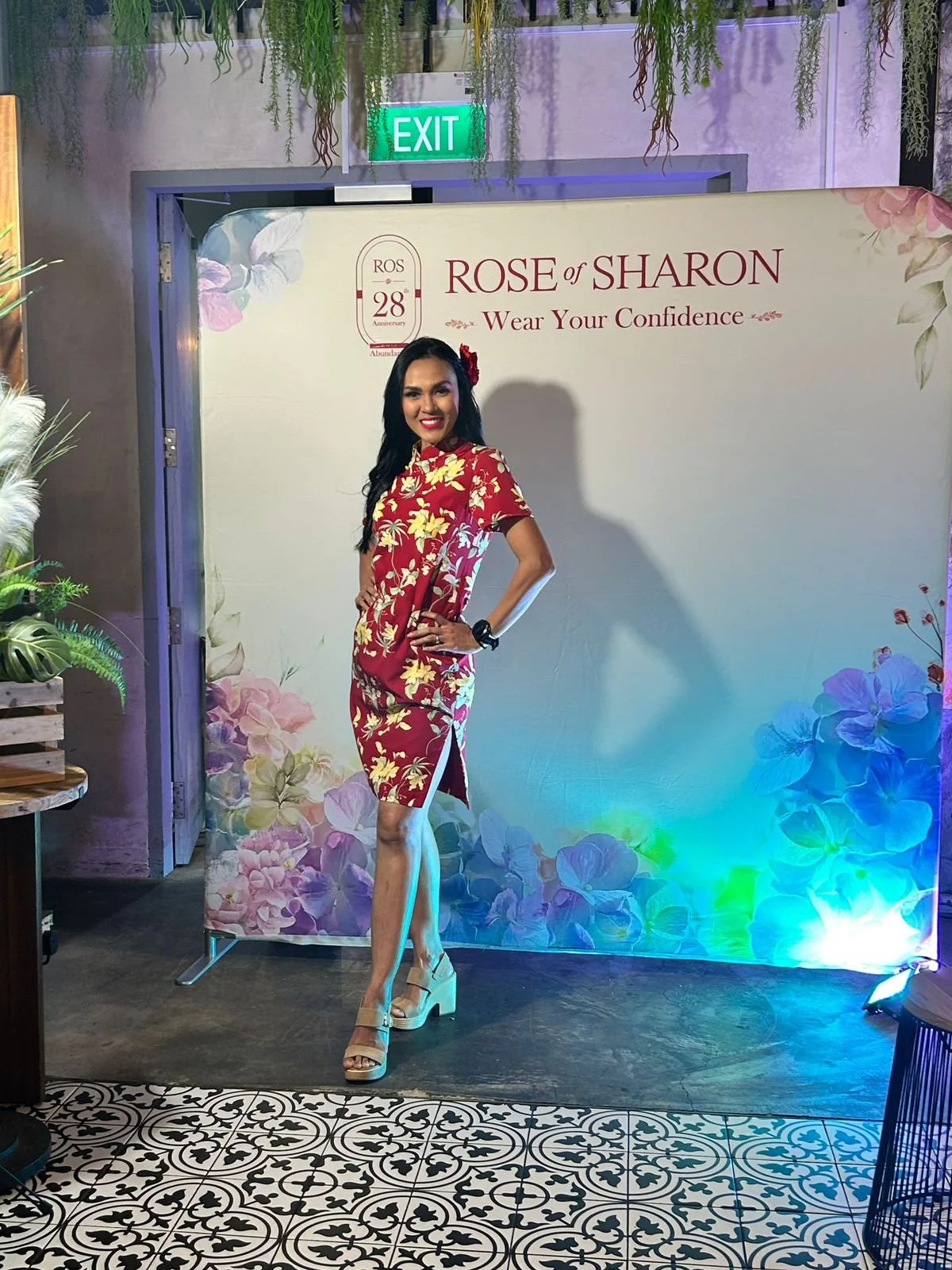 Dona Amelia representing EGN at The Rose of Sharon Fashion Showcase 28th Anniversary
