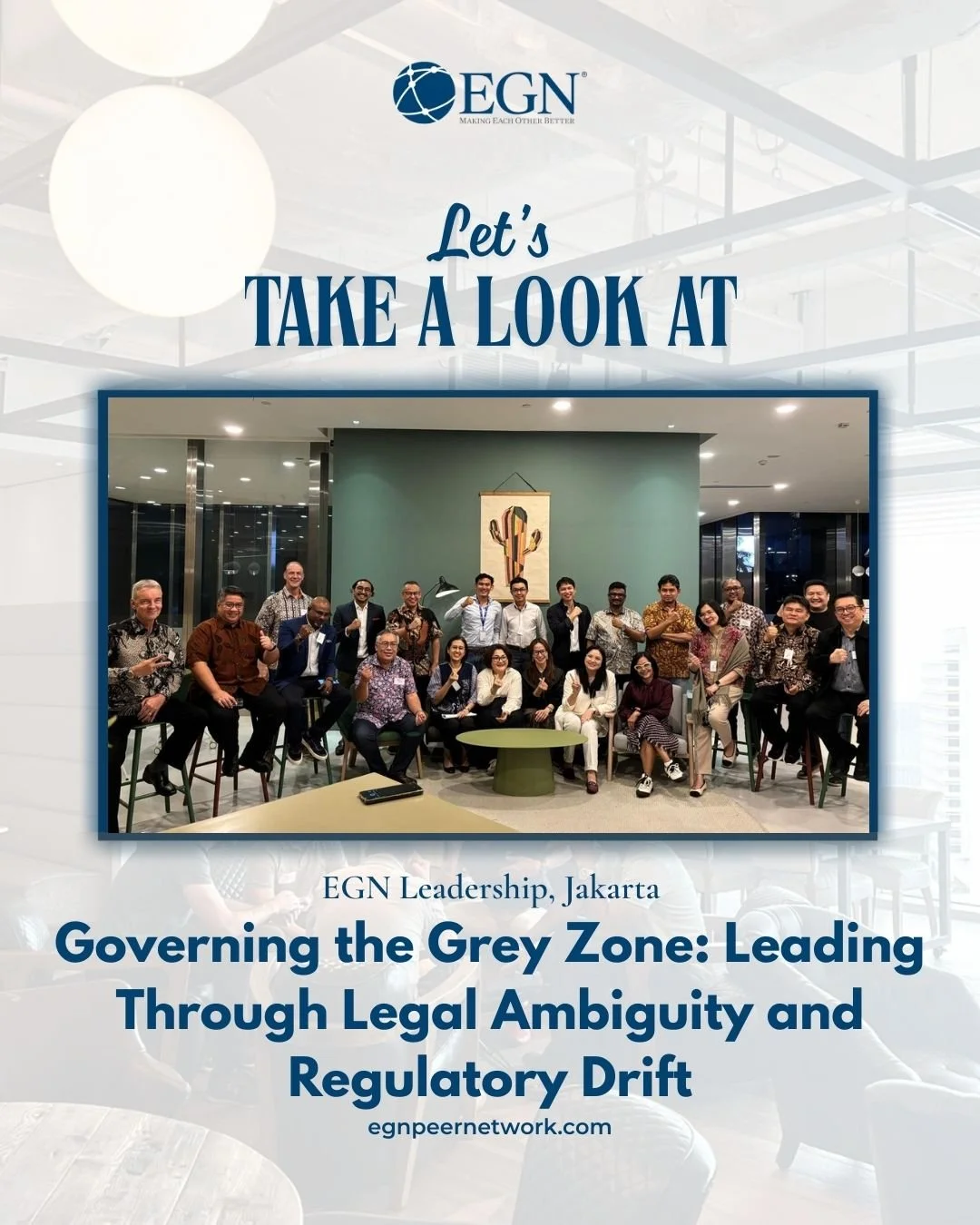 Post Event: Governing the Grey Zone: Leading Through Legal Ambiguity and Regulatory Drift