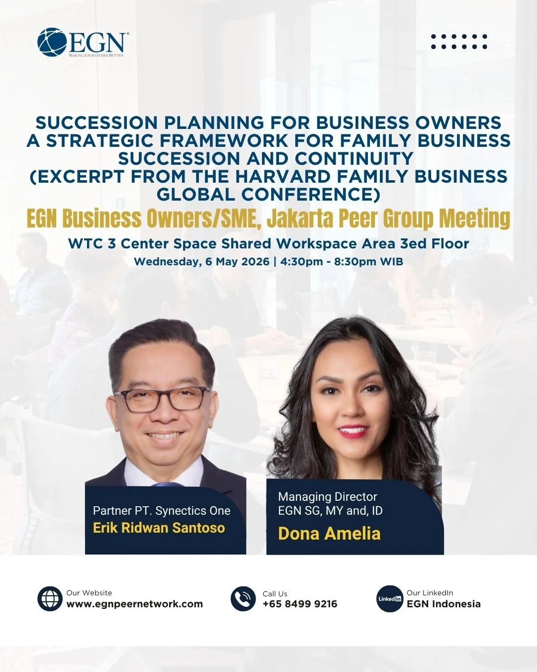 Succession Planning for Business Owners A Strategic Framework for Family Business Succession and Continuity (Excerpt from the Harvard Family Business Global Conference)