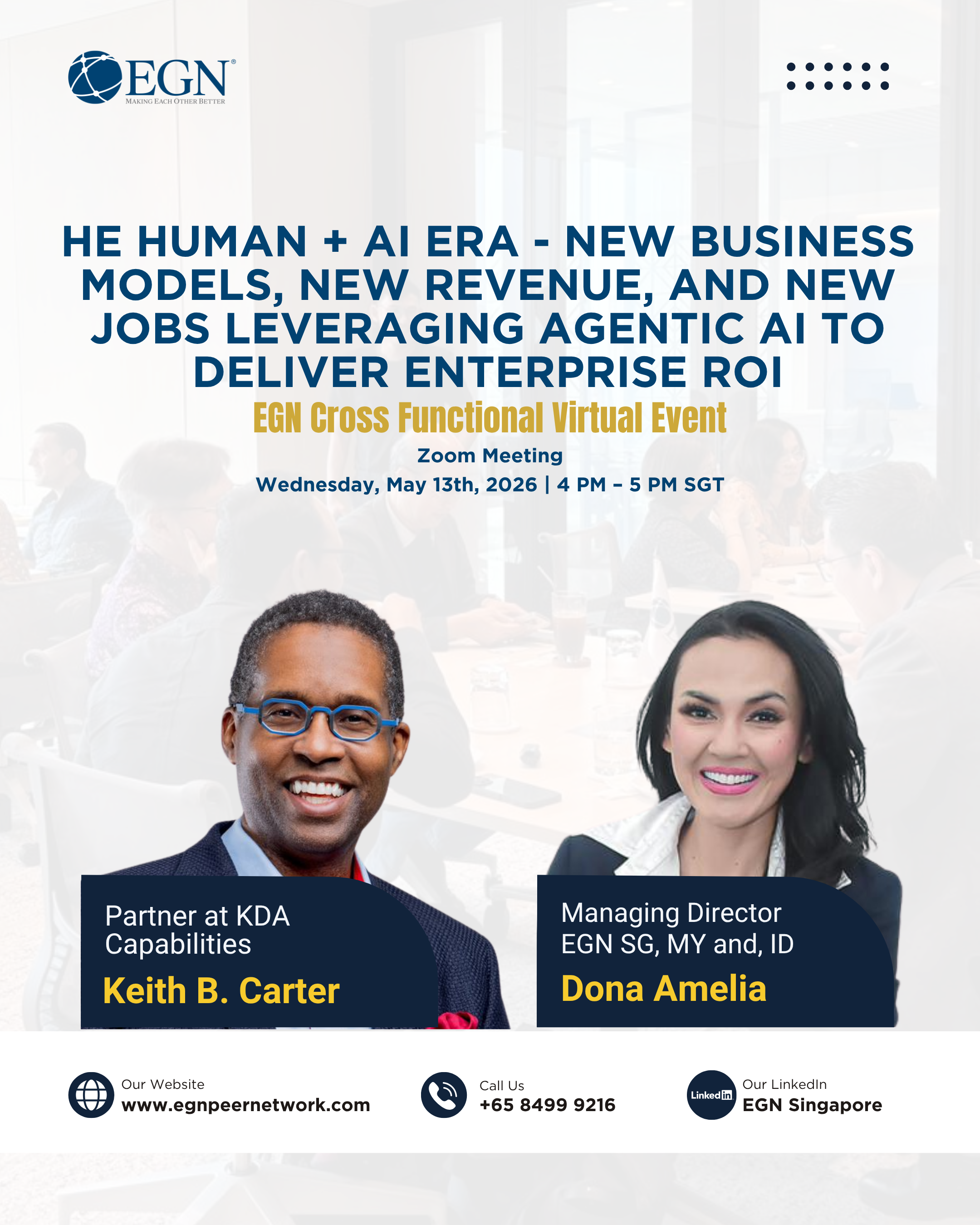 The Human + AI Era - New Business Models, New Revenue, and New Jobs Leveraging Agentic AI to Deliver Enterprise ROI